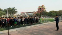 Khai mạc giải bóng đá sinh viên khoa Điện 2018
