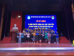 Hội Sinh viên Trường Đại học Sao Đỏ tổ chức Lễ kỷ niệm 74 năm Ngày truyền thống Hội Sinh viên Việt Nam