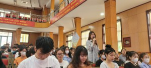 Trường Đại học Sao Đỏ tổ chức Hội nghị đối thoại giữa đại biểu sinh viên với lãnh đạo Nhà trường học kì II năm học 2023 - 2024