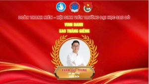 Sinh viên Phạm Đức Trung,  Trường Đại học Sao Đỏ là 1...