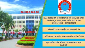 Mời xem trận đấu bán kết Khoa Điện vs Khoa Ô Tô - Giải...