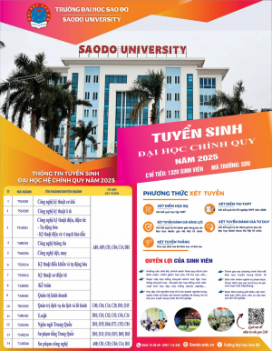 TRƯỜNG ĐẠI HỌC SAO ĐỎ TUYỂN SINH ĐẠI HỌC CHÍNH QUY NĂM...