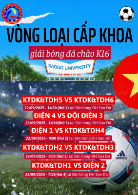 ⚽ SÔI ĐỘNG VÒNG LOẠI CẤP KHOA – GIẢI BÓNG ĐÁ CHÀO K16 ⚽