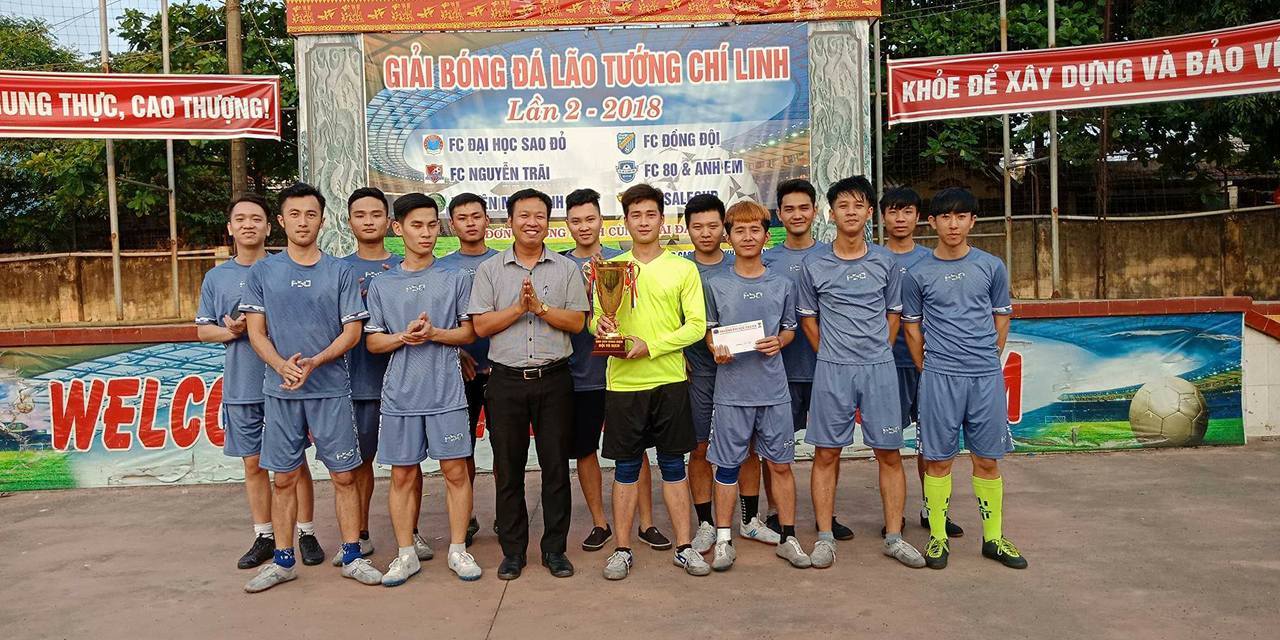 Đương kim vô địch tại giải bóng đá sinh viên khoa Điện 2018